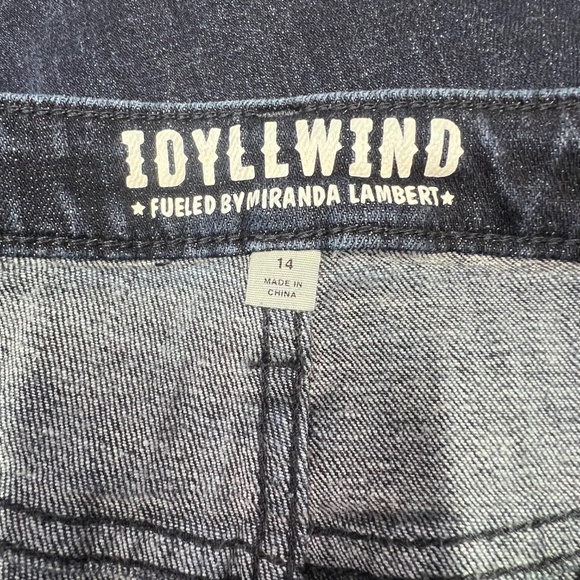 |•IDYLLWIND•| Dark Wash Super High Rise Waist Western Jeans Size 14 Long - Picture 7 of 10
